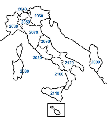 Rotary International Zone 12 Districts Map