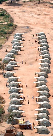 ShelterBox camp for flood victims in Kenya