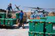 ShelterBoxes being transported