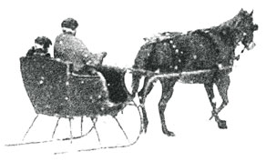 Paul Harris riding in a sleigh from 'Paul Harris Grow Up'