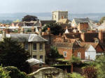 A view of the town rooftops